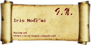Iris Noémi névjegykártya